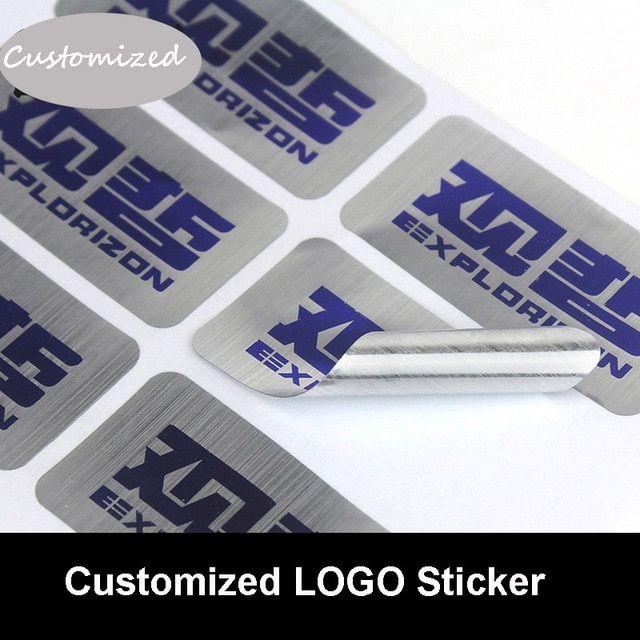 Code Silver Logo - Customized Matter Golden Silver Drawbench Sticker Brand Logo Sealing