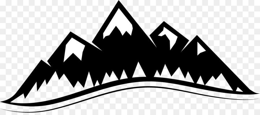 Black and White Mountain Logo - Mountain Clip art logo png download
