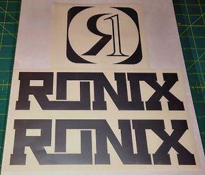 Code Silver Logo - RONIX CODE LOGO DECAL STICKER SILVER WAKEBOARD YOU GET 2!! | eBay