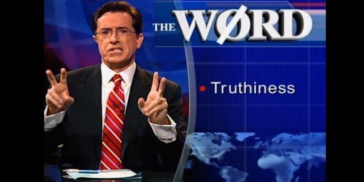 Stephen Colbert Report Logo - The Colbert Report' Truthiness Moment - Business Insider