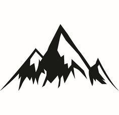 Black and White Mountain Logo - Mountains Silhouette Clip Art Clipart Image