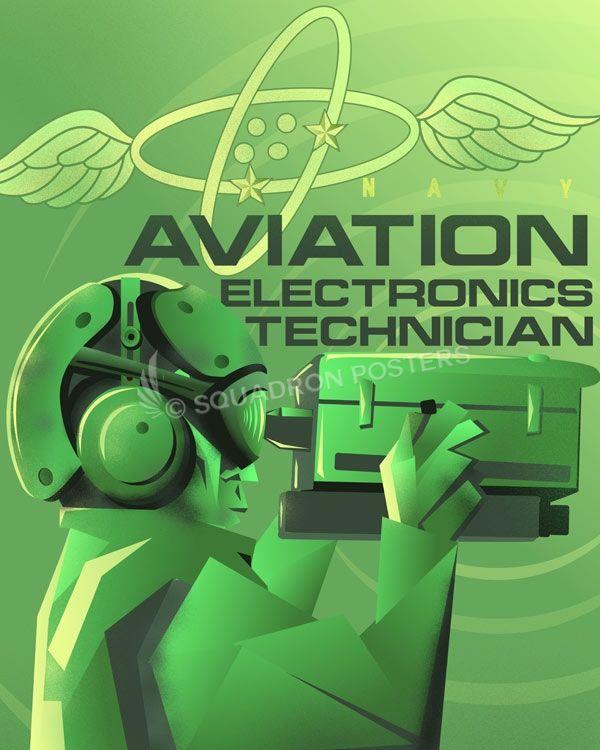 Aircraft Electronics Logo - Electronics Technician Art – Squadron Posters