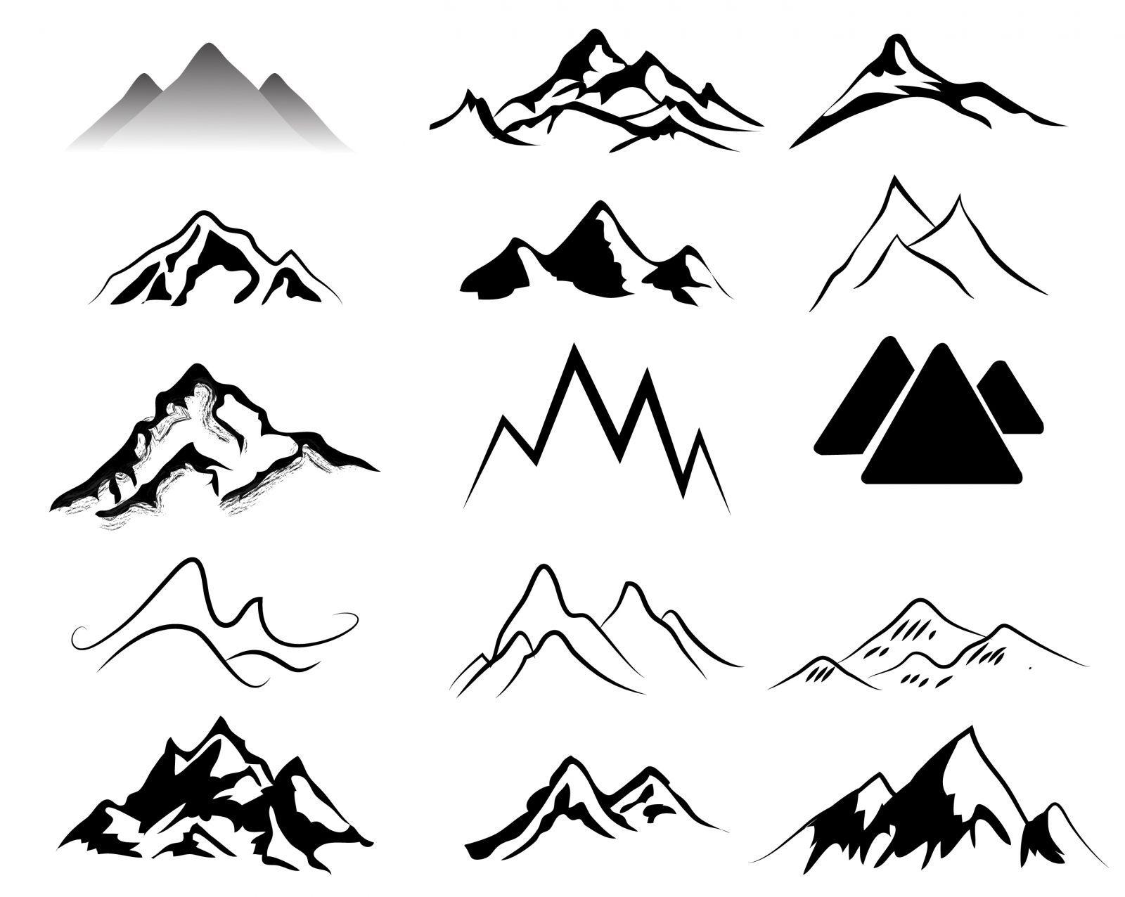 Black and White Mountain Logo - Mountain black and white ideas about mountain clipart on simple 2 ...