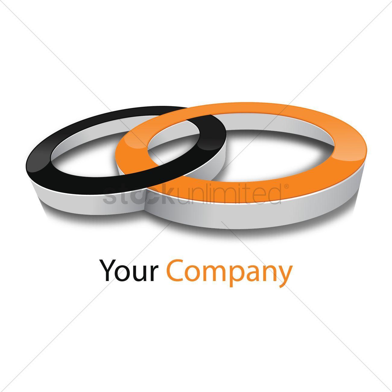 Linked Circles Logo - Linked circles company icon Vector Image