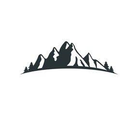 Black and White Mountain Logo - Mountain And Royalty Free Image, Vectors