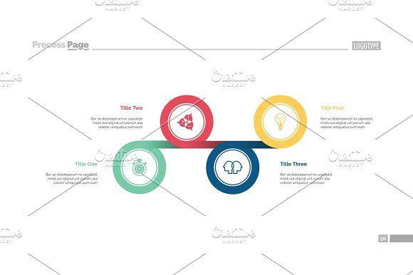 Linked Circles Logo - Four Linked Circles Slide Template Textures Creative Market