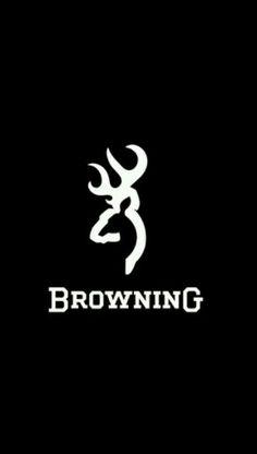 White Browning Logo - browning symbol - One of the best logo example I have ever seen ...