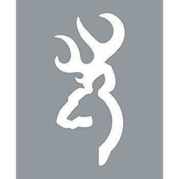 White Browning Logo - Amazon.com: Browning Deer Head Car Window Vinyl Decal Sticker 5 ...