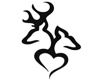 White Browning Logo - Browning logo heart | Etsy