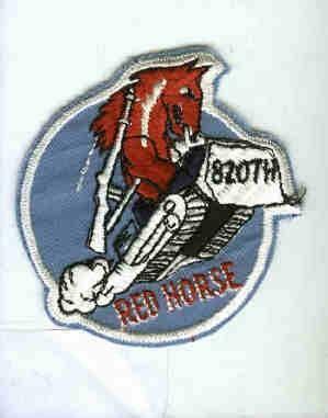 820th Red Horse Logo - USAF 820th RED HORSE Heavy Construction Civil Engineers SQ Nellis ...