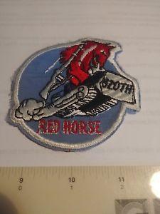820th Red Horse Logo - VIETNAM ERA 820TH RED HORSE USAF PATCH UNISSUED