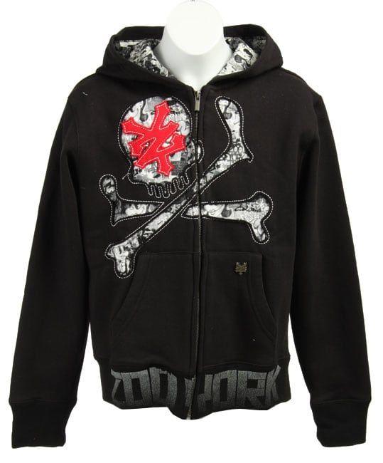 Zoo York Skull Logo - Shop Zoo York Big Boy's Skull and Crossbones Hoodie - Free Shipping ...