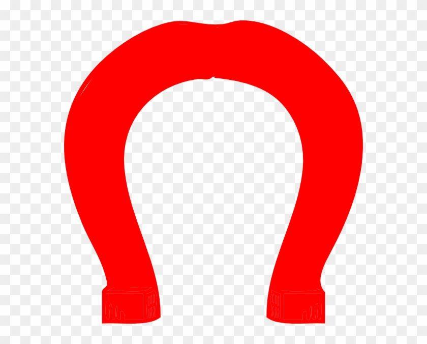 Red Horseshoe Logo - Red Upside Down Horseshoe Logo Transparent PNG Clipart Image