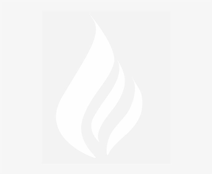 White Flame Logo - Black And White Flame Logo Transparent PNG Download