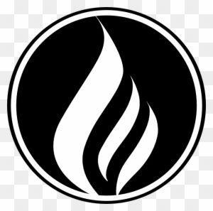 White Flame Logo - Flame Clipart Black And White, Transparent PNG Clipart Image Free