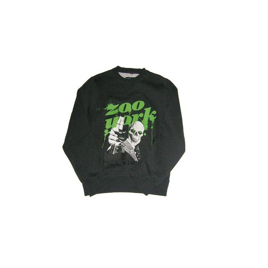 Zoo York Skull Logo - FELPA GIROCOLLO ZOO YORK SWEATSHIRT CREWNECK SKULL MAGNUM DarkGrey ...