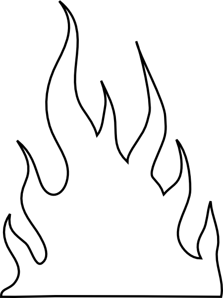 White Flame Logo - Free Flame Line Art, Download Free Clip Art, Free Clip Art on ...