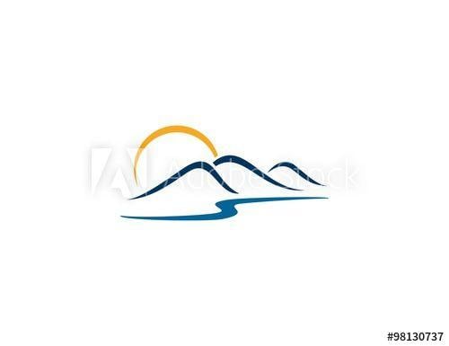Sun Mountain Logo - Sun mountain logo this stock vector and explore similar