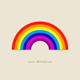 Flower Half Rainbow Logo - Rainbow Vectors, Photos and PSD files | Free Download