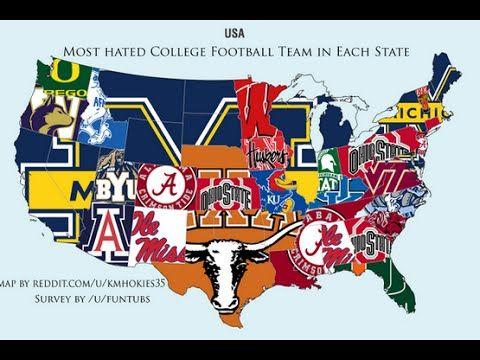 Best College Football Logo - Most Hated College Football Teams