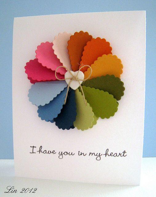 Flower Half Rainbow Logo - Rainbow Heart Flower | My cards | Cards, Heart cards, Cute cards