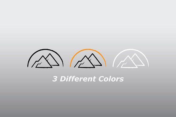 Sun and Mountain Logo - Sun and Mountain Logo Template ~ Logo Templates ~ Creative Market