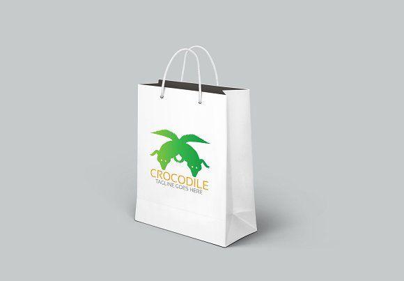 Crocodile Shopping Logo - Crocodile Logo ~ Logo Templates ~ Creative Market