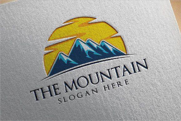 Sun Mountain Logo - 9+ Mountain Logos - Free Sample, Example, Format | Free & Premium ...