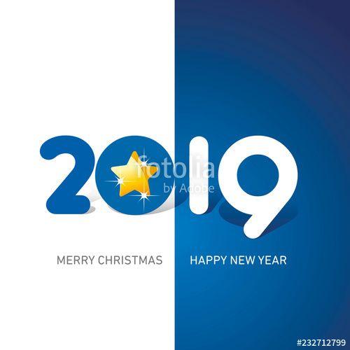 Cristmas Red White and Looking Brand Logo - Merry Christmas Happy New Year 2019 Christmas star cute creative