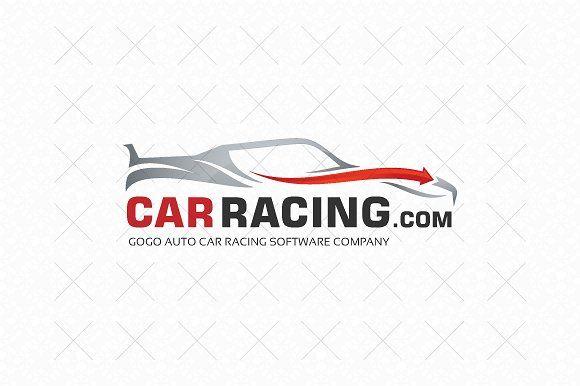 Red and White Racing Logo - Car Racing Logo Template ~ Logo Templates ~ Creative Market