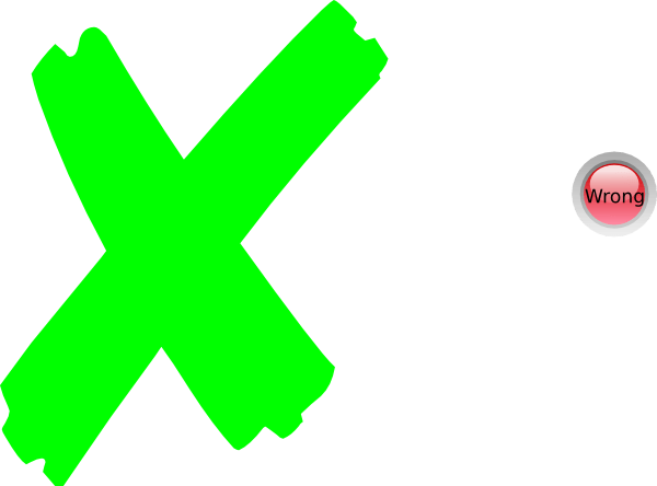 Green X Logo - X Mark Green Clip Art at Clker.com - vector clip art online, royalty ...