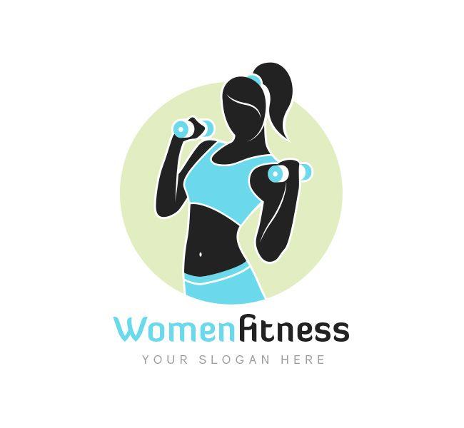 Fitness Logo - Women Fitness Logo & Business Card Template - The Design Love