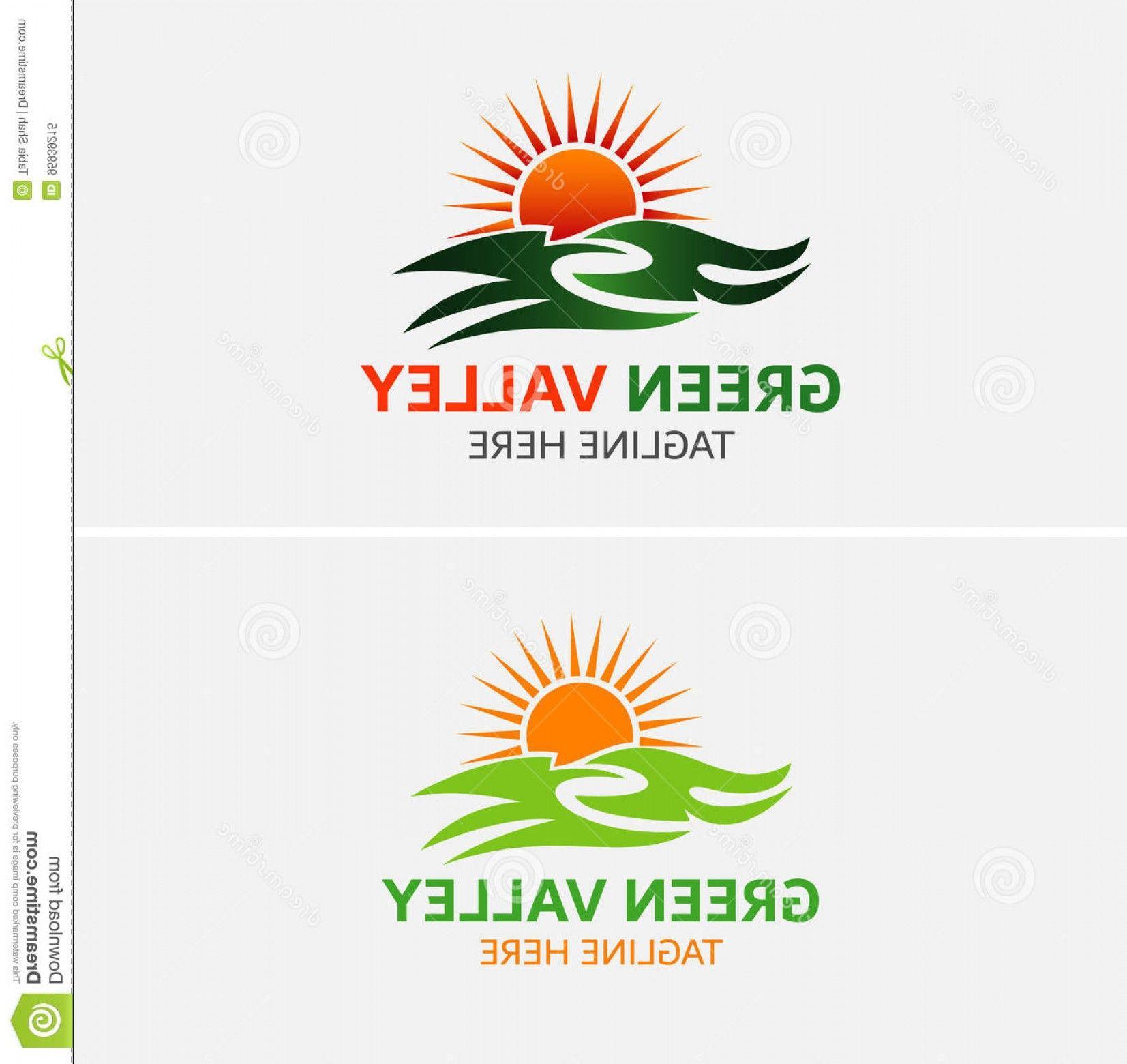 Sun Mountain Logo - Stock Illustration Sun Mountain Logo Template Simple Sunrise Design ...
