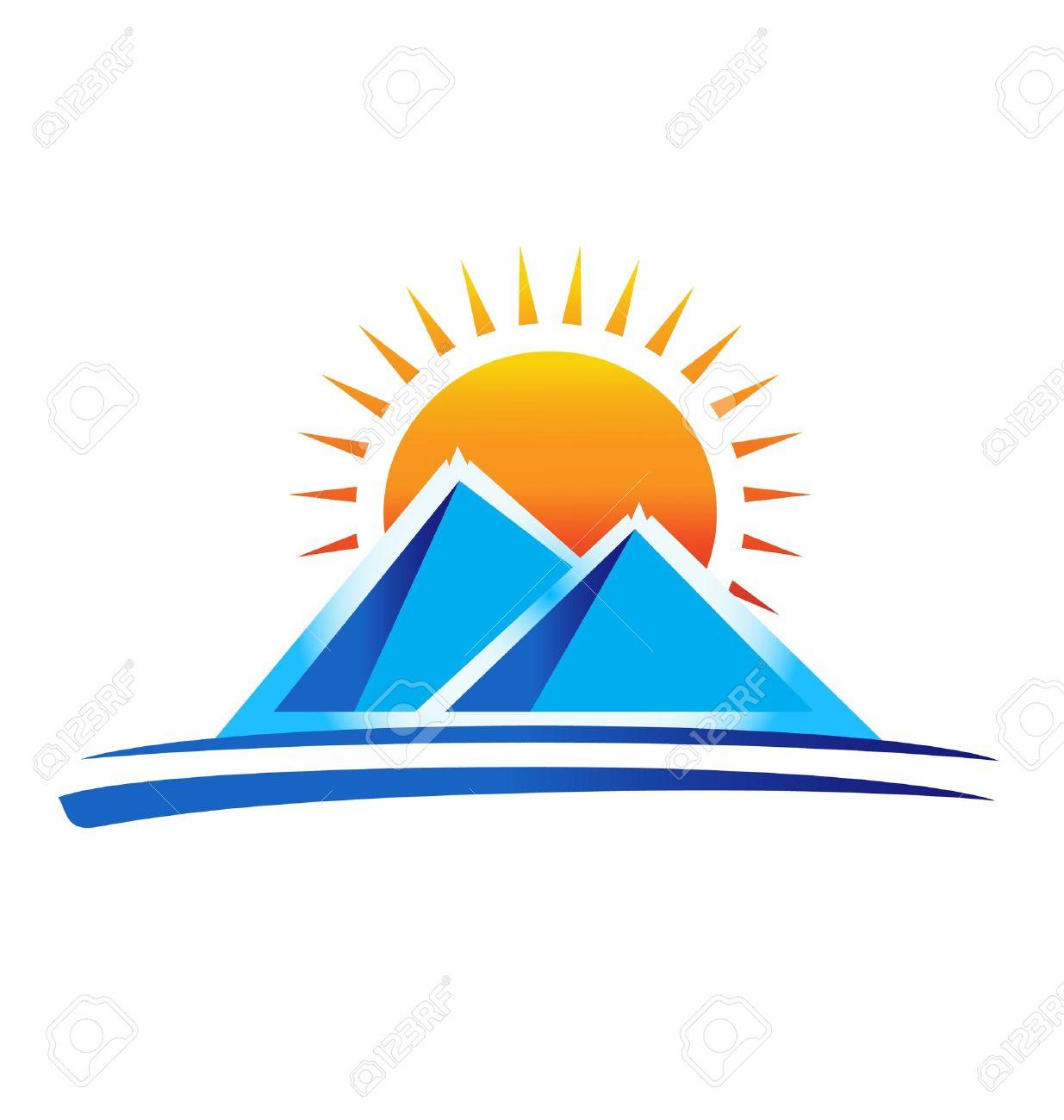 Sun Mountain Logo - Sun and mountain Logos