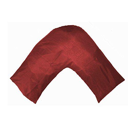 Red Boomerang with Logo - Gyulin New Silky Soft Satin V Shaped / Tri / Boomerang Standard