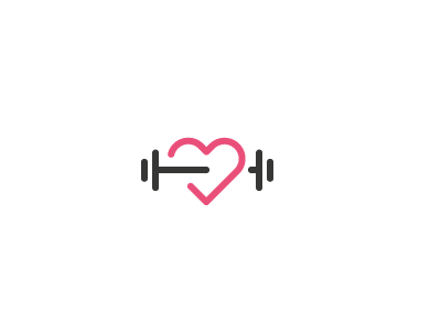 Fitness Logo - Heart Logo | Graphic Design | Fitness logo, Logos, Logo inspiration