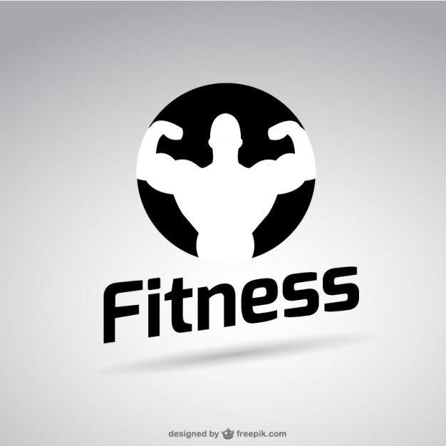 Fitness Logo - Black and white fitness logo Vector | Free Download