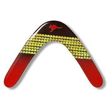 Red Boomerang with Logo - BoomerangFan BoomerangFanBOOMER R 29 Cm Boomer Right Handed