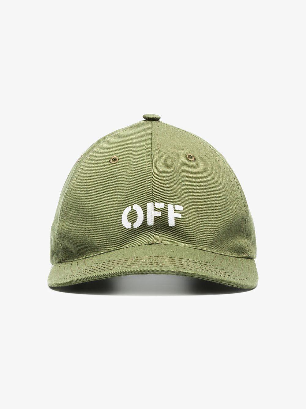 Green X Logo - Off-White c/o Virgil Abloh X Browns Green Embroidered Logo Cap in ...