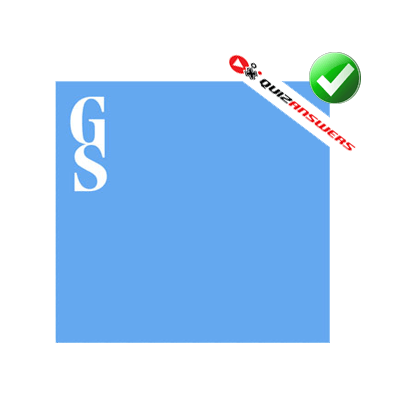 Blue and White Square Logo - Gs Blue Square Logo Vector Online 2019