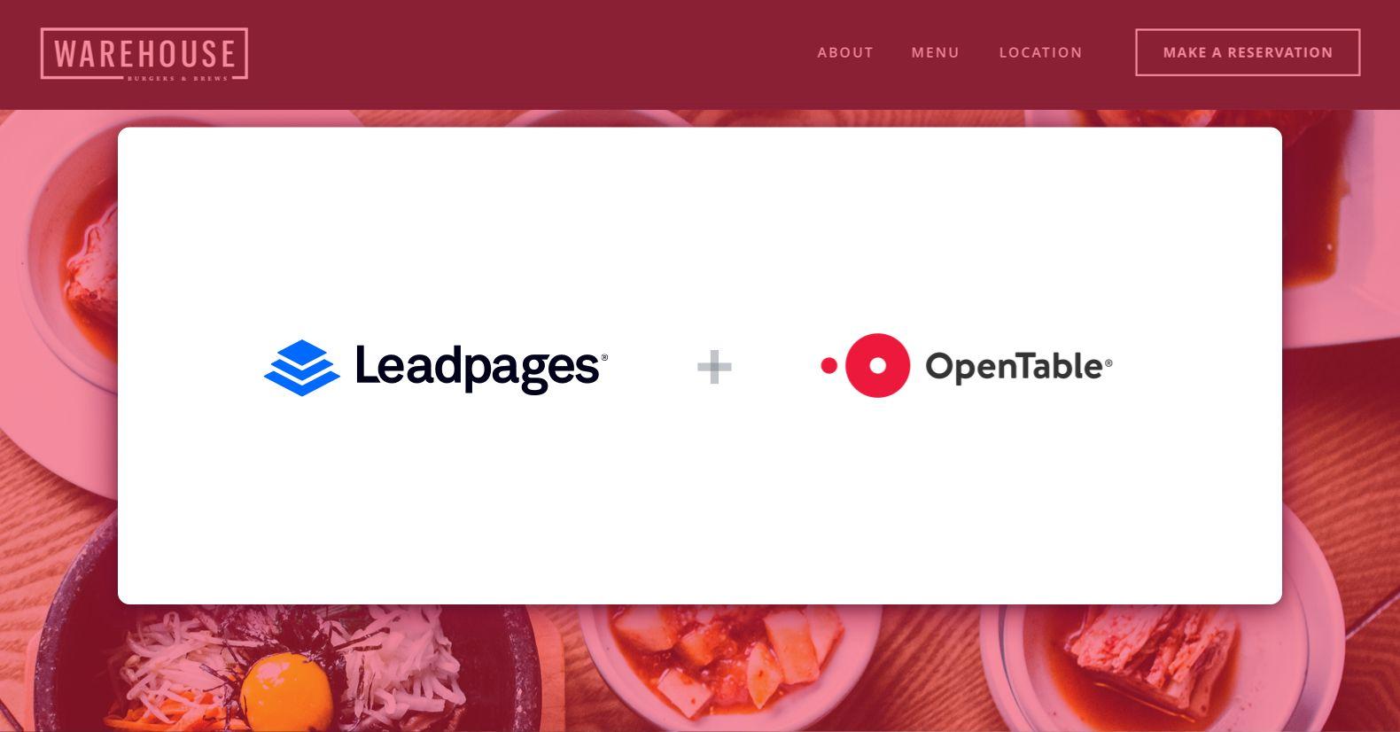 Make Reservations OpenTable Logo - OpenTable + Leadpages: Take Reservations on Your Landing Pages