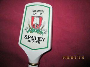 Spaten Lager Logo - SPATEN Munich PREMIUM Lager BEER TAP, Wood OKTOBERFEST Germany | eBay