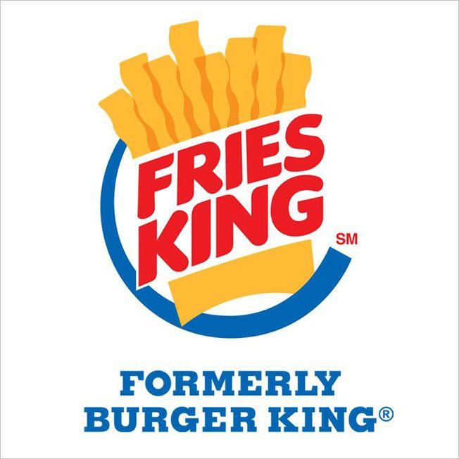 Name 3 People Logo - Burger King's Name Change to Fries King Makes People Hungry and ...
