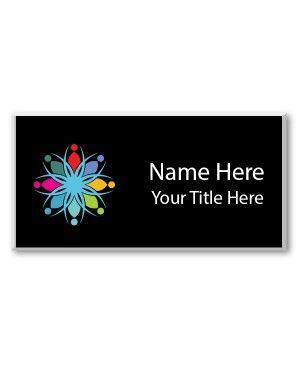 Name 3 People Logo - Magnetic Name Badges, Name Tags, Add a Logo! Tag Wizard