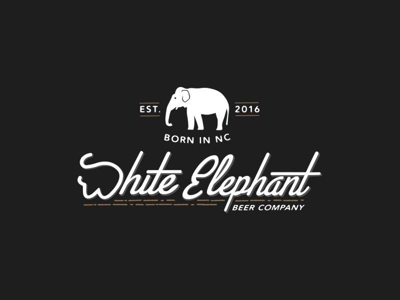 White Elephant Logo - White Elephant Beer Company Logo by Wes Lawson | Dribbble | Dribbble