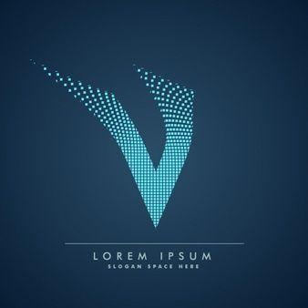Blue Letter V Logo - Letter V Vectors, Photo and PSD files