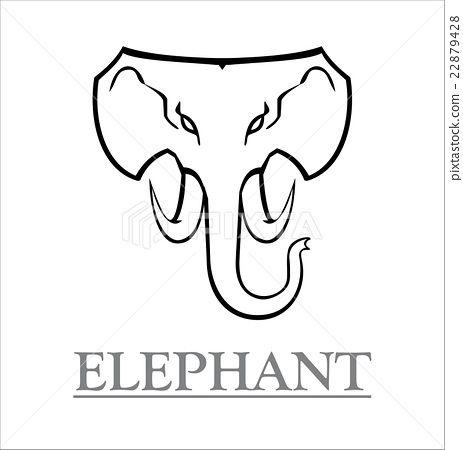 White Elephant Logo - White Elephant Logo - Stock Illustration [22879428] - PIXTA