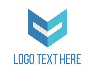 Blue Letter V Logo - Letter V Logo Maker