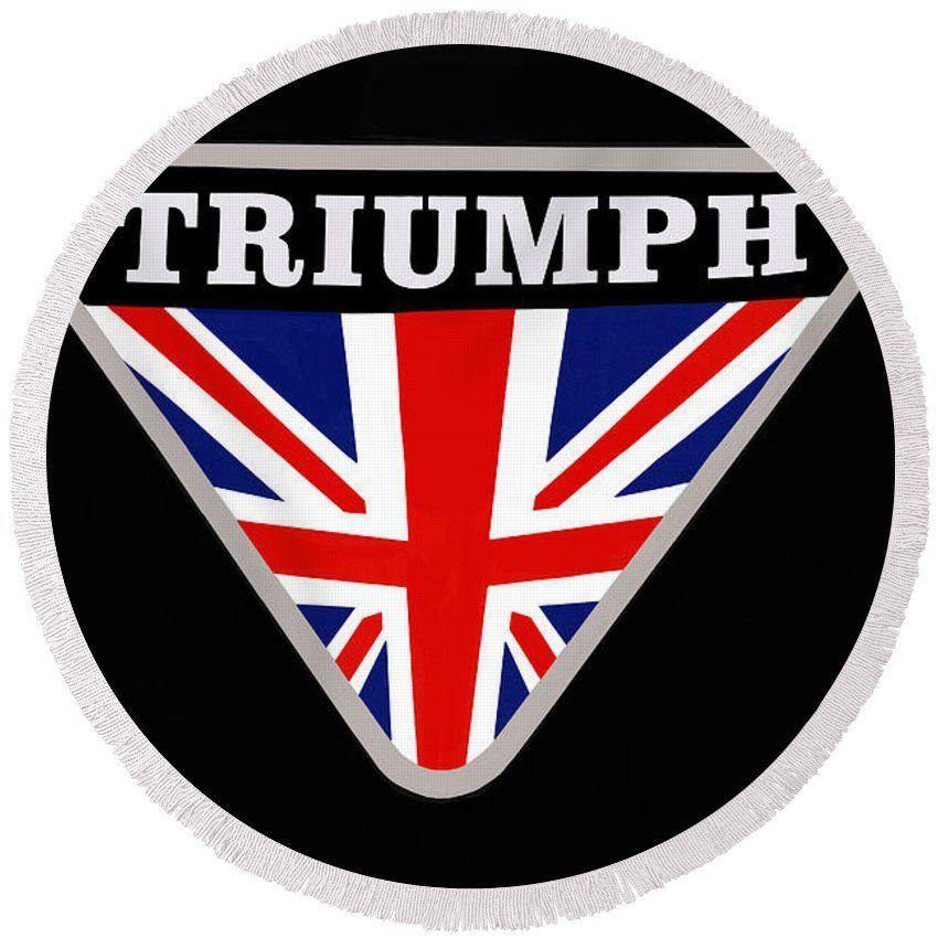 Triumph Circle Logo - Triumph Emblem Round Beach Towel for Sale by Nick Gray