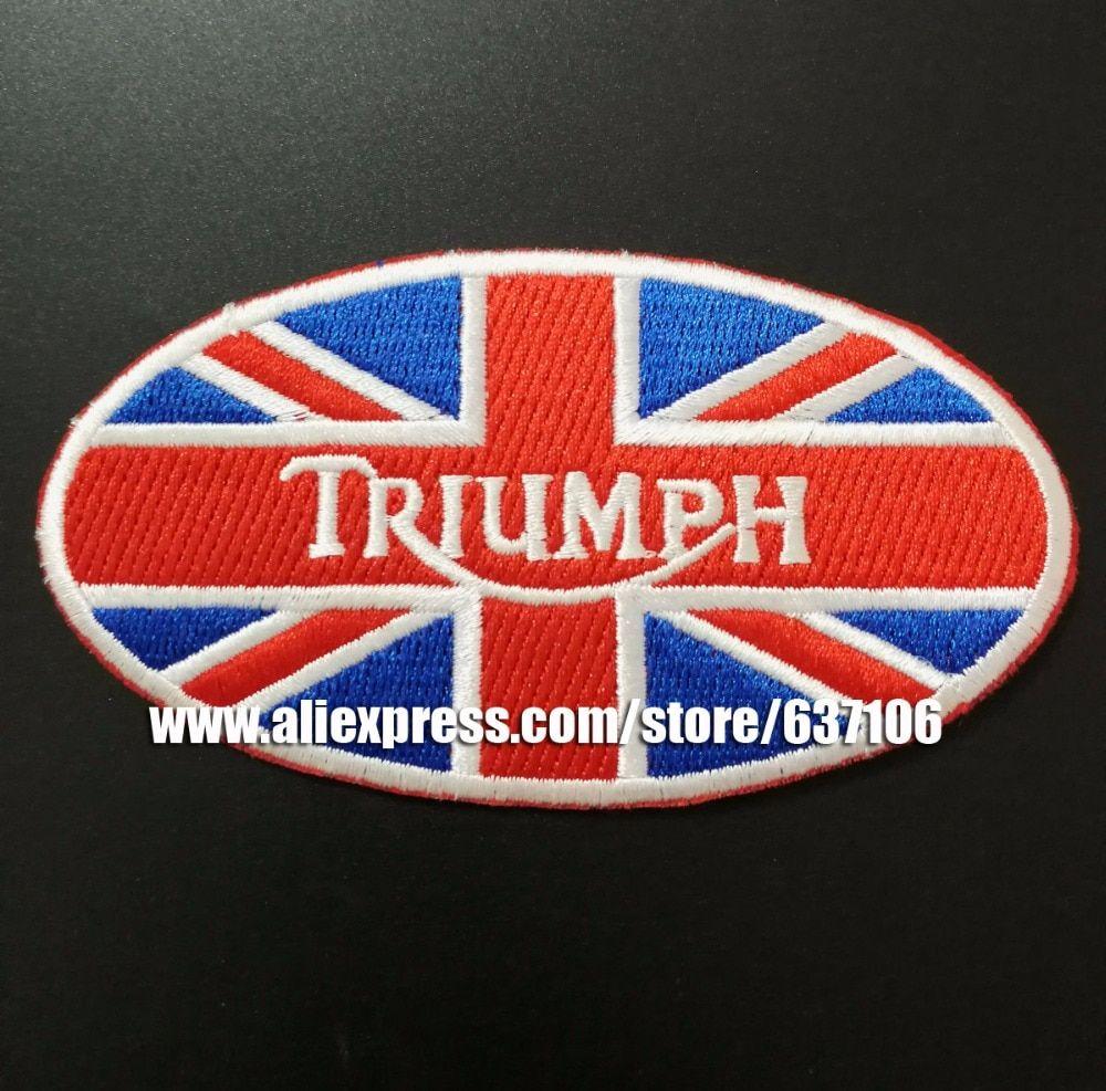 Triumph Circle Logo - New Arrived Triumph Patches badges of Embroidered iron on ...